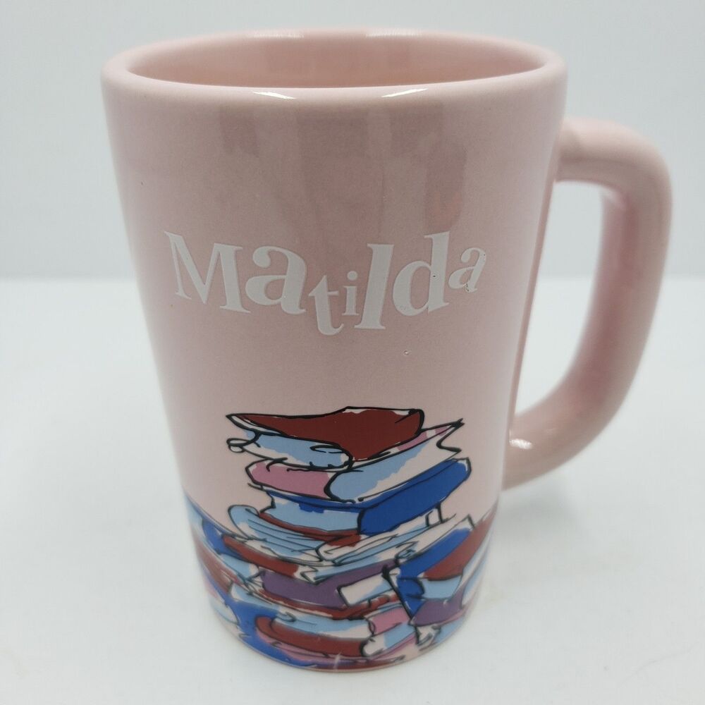 Matilda By Roald Dahl Coffee Mug Books Out Of Print Quentin Blake Pink Tea Cup